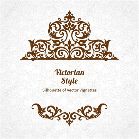 Vector Lace Pattern In Victorian Style On Scroll Work Background