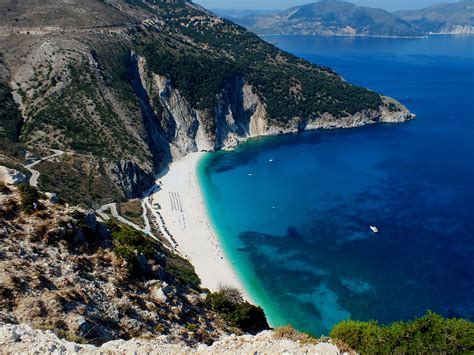 Myrtos Beach One Of The Most Beautiful Beaches In Greece