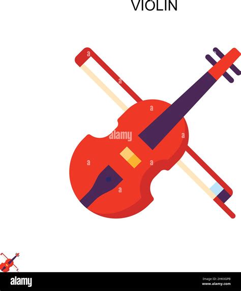 Violin Simple Vector Icon Illustration Symbol Design Template For Web