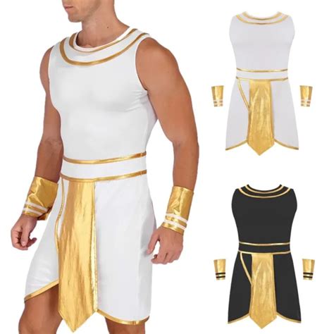 MEN S ANCIENT EGYPT King Pharaoh Toga God Costume Halloween Role Play