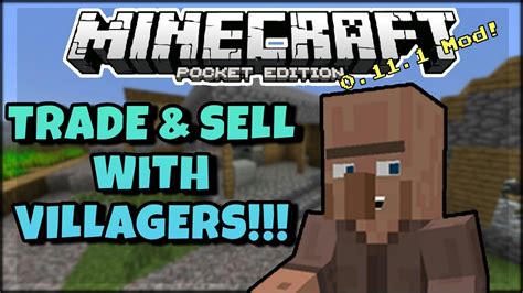 VILLAGER TRADING MOD!!! - Trade & Sell With Villagers! - Minecraft