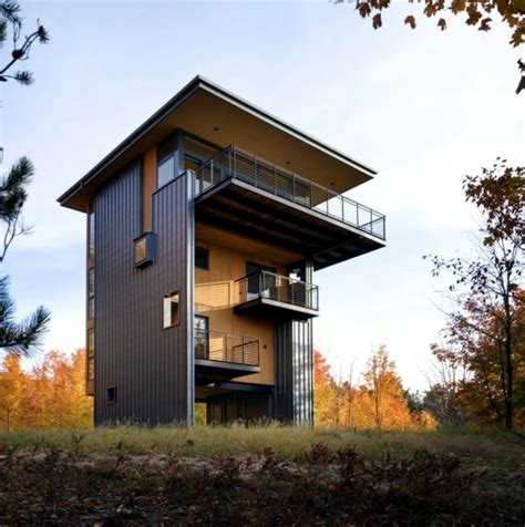 Architect Wooden House Perfect Concept Of Small Plots