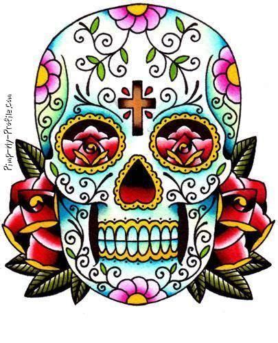 Mexican Skull With Images Day Of The Dead Skull Tattoo Sugar Skull