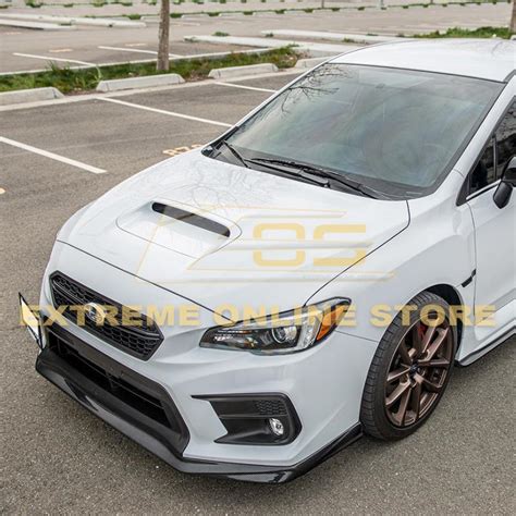 Front Splitter Lip Ground Effect With Vrs Style For 2018 21 Subaru Wrx