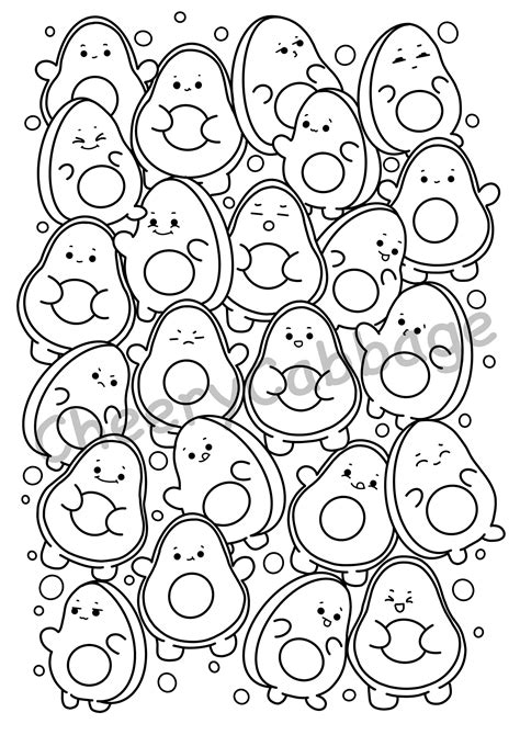 ️kawaii Doodle Coloring Pages Free Download