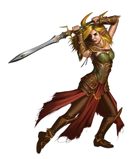 Female Tiefling Fighter Warrior Pathfinder Pfrpg Dnd D D Th Ed D Fantasy Character