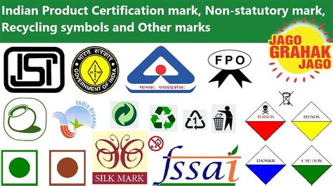 Indian Product Certification Marks And Symbols Youtube