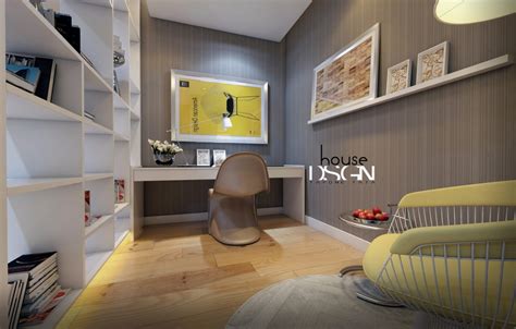 White Gray Home Office Interior Design Ideas