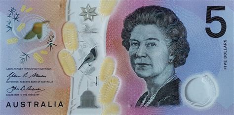 Australia 5 Dollars 2016 Unc Polymer