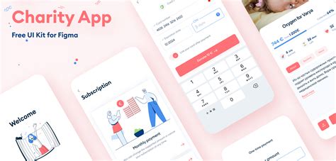 Figma Charity Mobile App Template