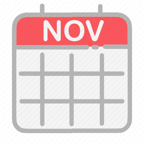 Calendar Date Dates Month November Numbers Ui Icon