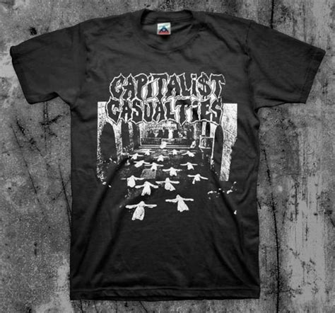 capitalist casualties t shirt hardcore punk band lack of etsy