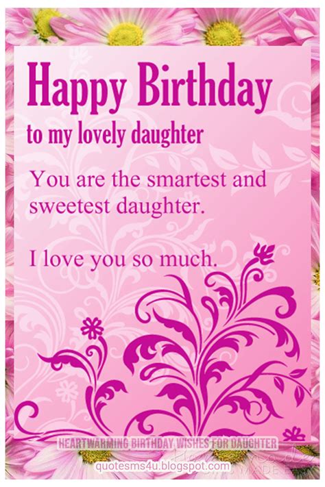Heartwarming Happy Birthday Wishes For Daughter Birthday Wishes For