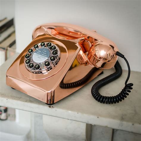 Wild And Wolf 746 1960s Corded Telephone Copper