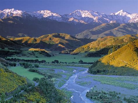 Kaikoura Range South Island New Zealand Wallpaper Mountains