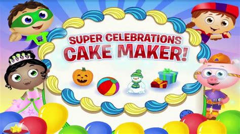 Super Why Full Game Super Celebrations Cake Maker Youtube