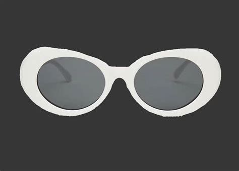 White Clout Goggles Glasses Fashion Oval Sunglass Glasses