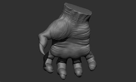Hand Pose 3d Model Character Zbrush Stl Excel Leather Glove