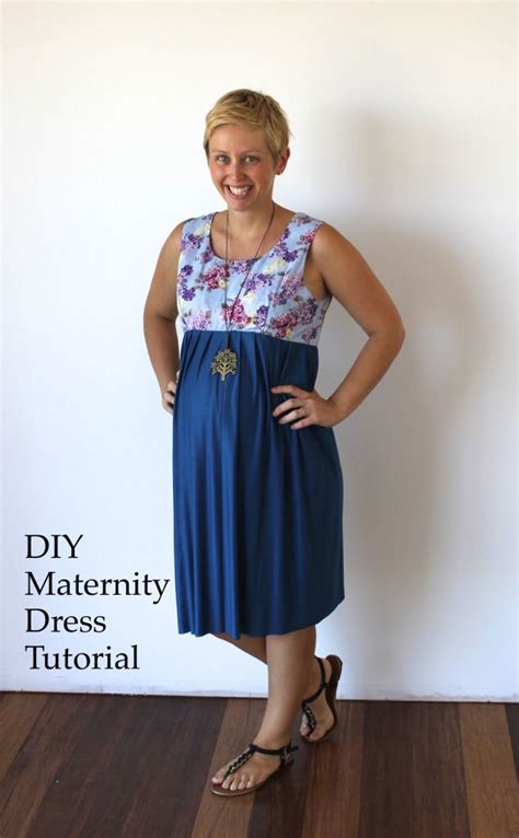 Maternity Dress Tutorial And Free Pattern Diy Maternity Dress