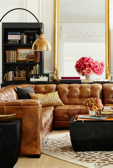 Browse living room decorating ideas and furniture layouts. Living Room Inspiration: Tan Leather Sofa