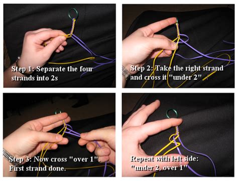 How to tie a four strand round braid easily « weaving. Adventist Youth Honors Answer Book/Arts and Crafts/Braiding - Wikibooks, open books for an open ...