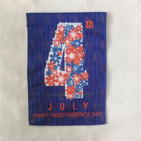 New Arrival Fashion 1218happy Independence Day Garden Flag Indoor Outdoor Home Decor Printing