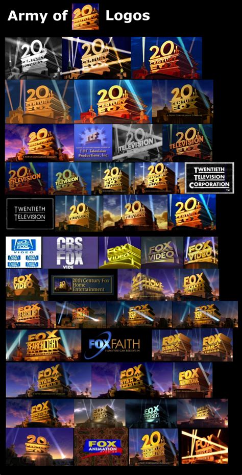 Army Of 20th Century Fox Logos By Doomespro93 On Deviantart