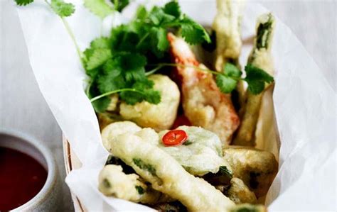 grøntsager i tempura med chilidip alt dk