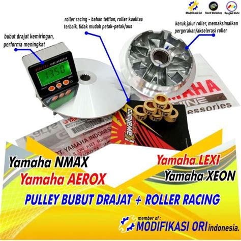 Promo Pulley Racing Rumah Roller Roller Set Pulley Yamha Nmax Yamaha Lexi Diskon 5 Di Seller