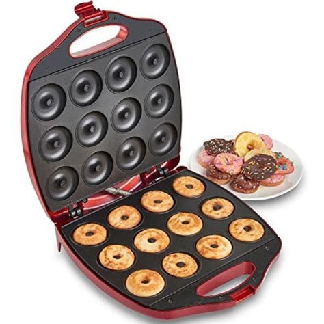 Vonshef 12 Mini Donut Electric Maker Kit Set Small Donut Snack Machine