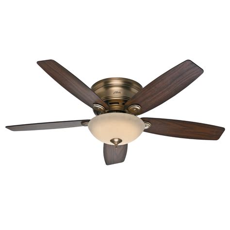 Low Profile Ceiling Fans With Lights Hunter 53071 Low Profile Iii 52