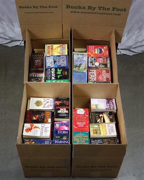 boxed mass market paperbacks books by the foot