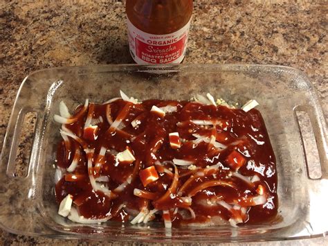 Trader Joes Organic Sriracha And Roasted Garlic Bbq Sauce Baked