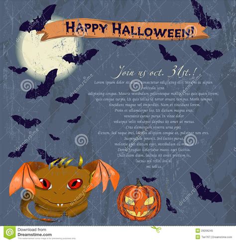 Carte D'invitation Halloween En Anglais : Carte gratuite Joyeux Halloween