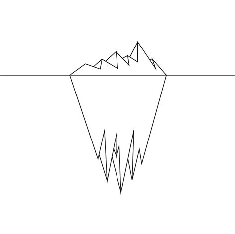 Iceberg Line Drawing At Getdrawings Free Download