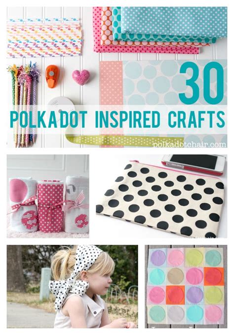 30 Polka Dot Crafts The Polka Dot Chair Beginner Sewing Projects