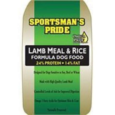 26% protein / 18% fat. 486064 Sportsmans Pride Dog Food LambRice 33 lb 1Piece ...