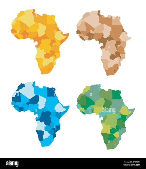 Afrika Karte Vektor Illustration Stock Vektorgrafik Alamy