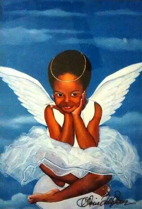 Black Angel♡♡♡ Black Folk Art African American Artwork Black Art