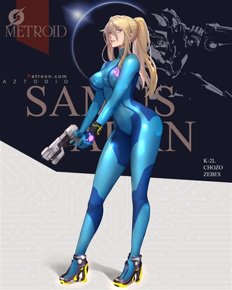 Aztodio Samus Aran Metroid Nintendo Commentary Highres Girl