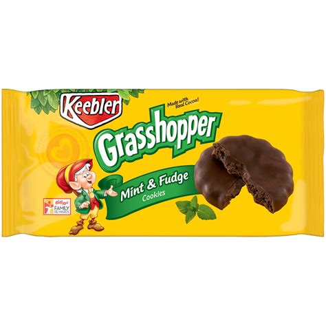 Keebler Grasshopper Mint And Fudge Cookies 10 Oz Tray