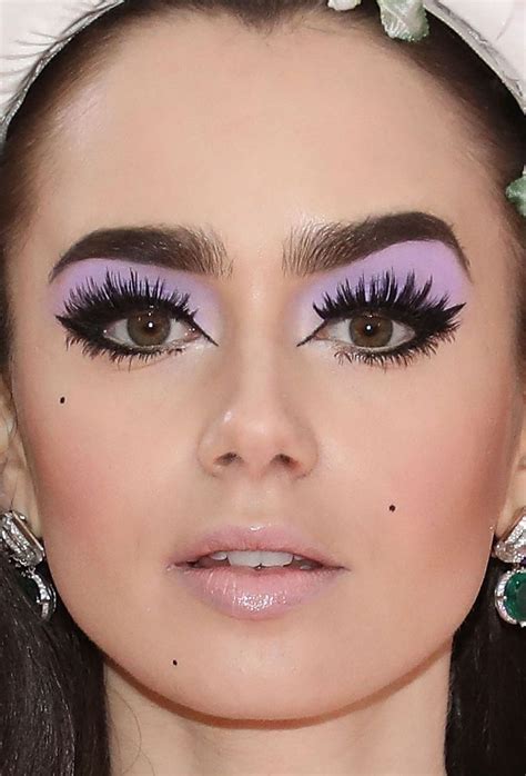 Close Up Of Lily Collins At The Met Gala Makeup Inspo Makeup