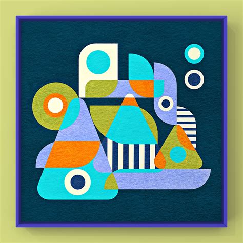 Abstract Illustration In Geometric Shapes On Behance