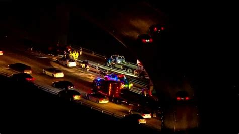 Multi Car Crash Blocks Freeway In South Bay Spring Valley California