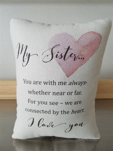 Sister T Pillow Quote Throw Pillow T For Sister Cotton