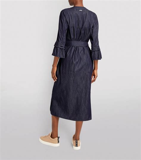 Womens Max Mara Blue Denim Midi Dress Harrods Countrycode