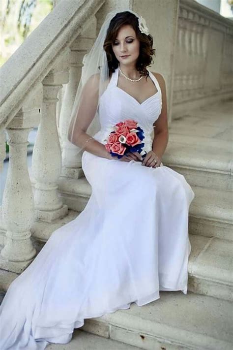 Short wedding dresses and separates for modern brides. Bridal portrait | Wedding dresses, Sleeveless wedding ...