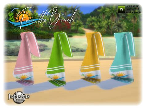 The Sims Resource For The Beach Towel