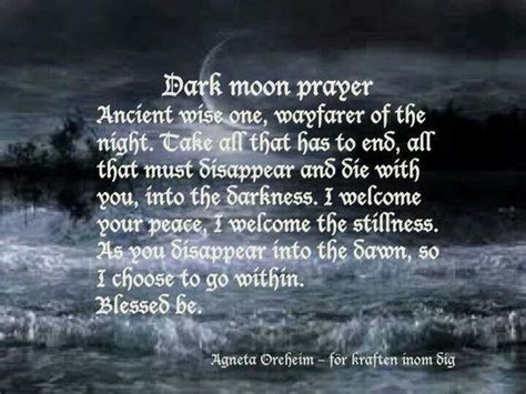 Dark Moon Prayer Witches Of The Craft
