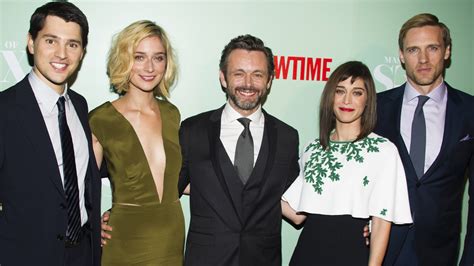 ‘masters Of Sex Michael Sheen Lizzy Caplan Celebrate Showtimes New